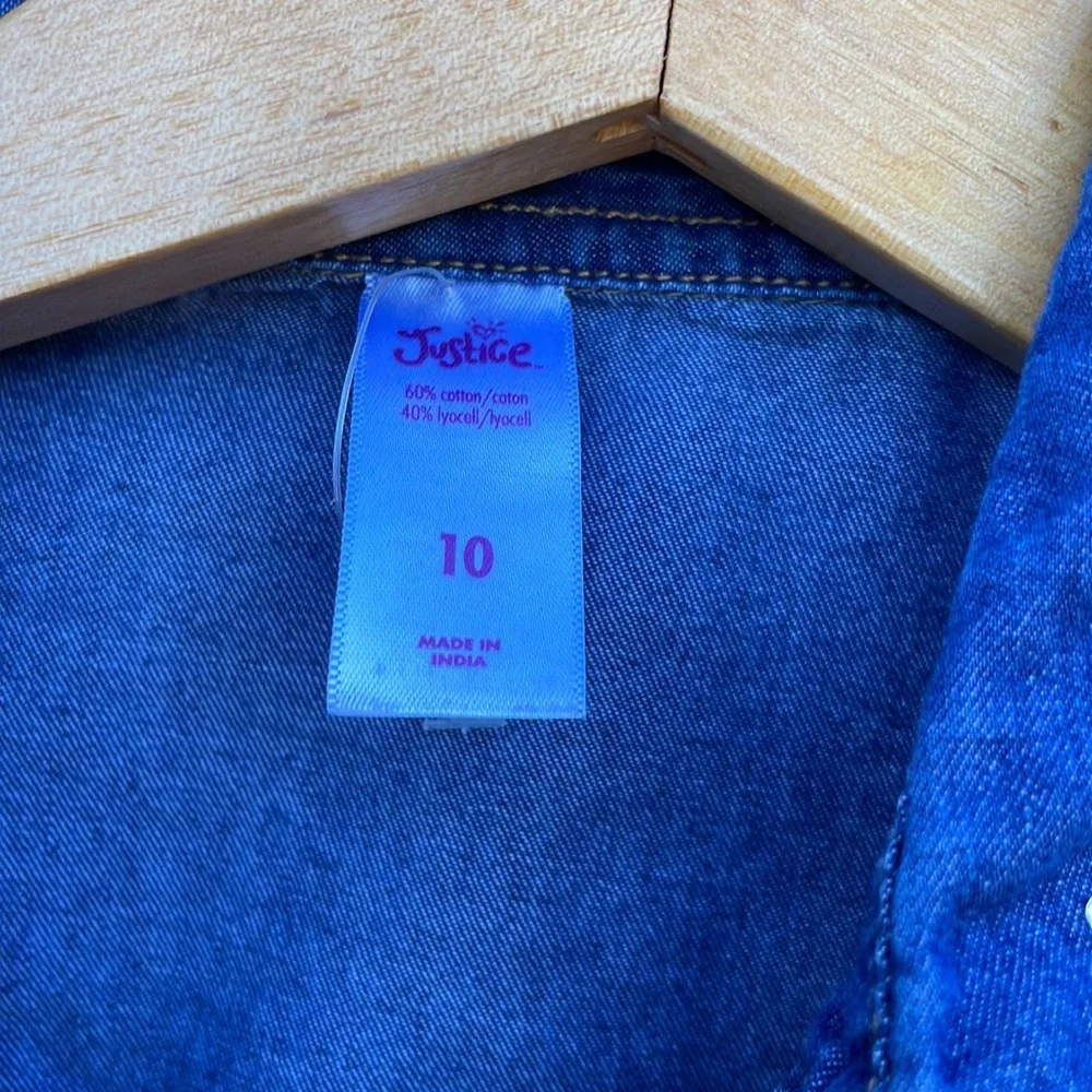 Justice chambray shirt